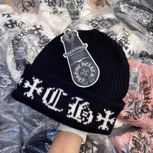 NWT Chrome Hearts Black Knit Winter Hat